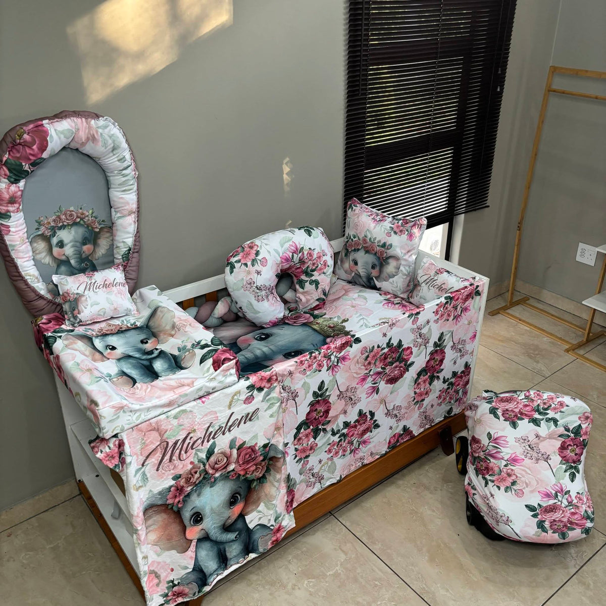 Boho Rosy Ellie  cot linen