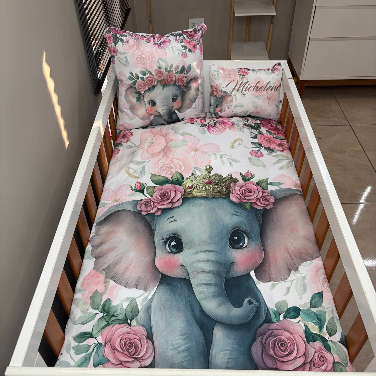 Boho Rosy Ellie  cot linen
