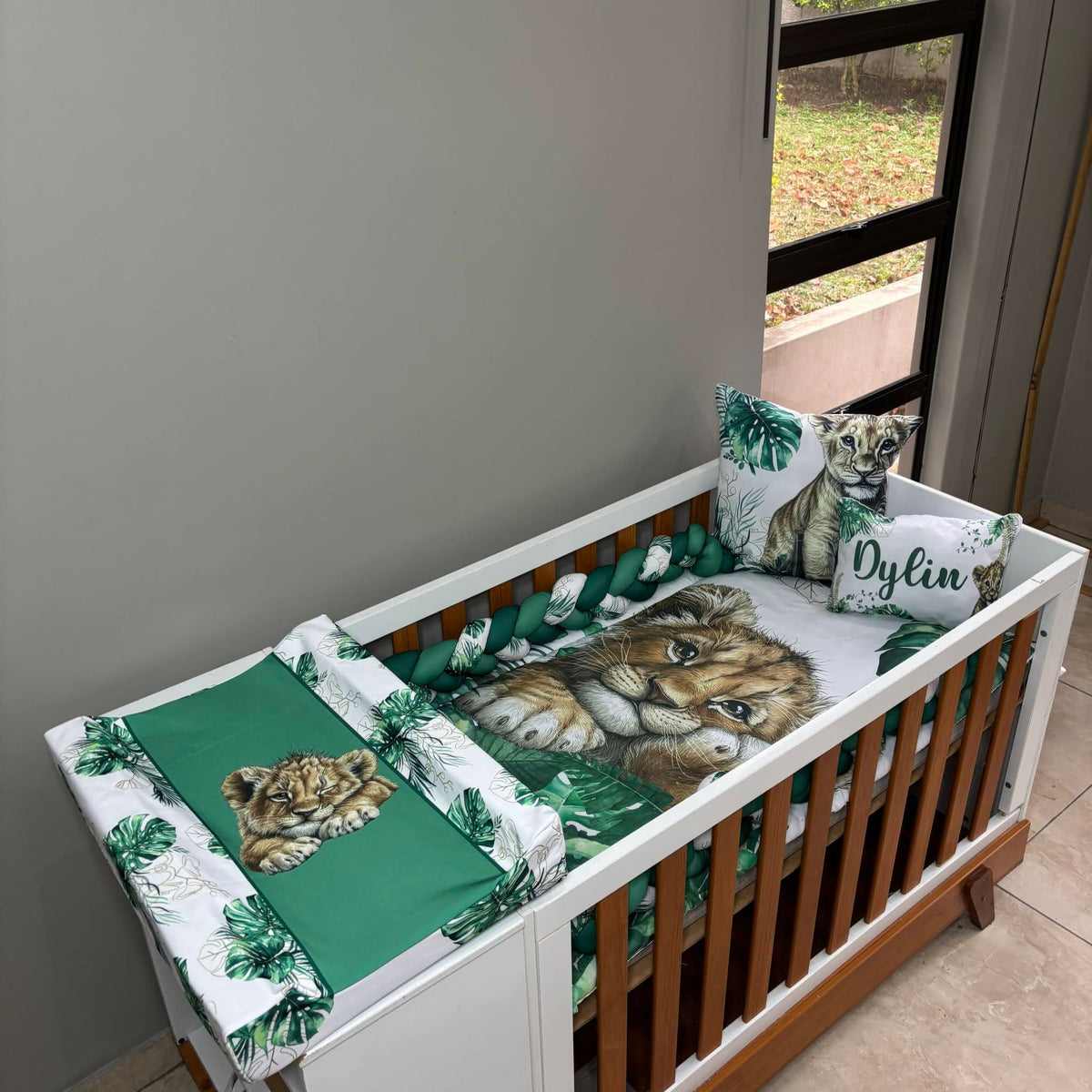 King of the Jungle cot linen