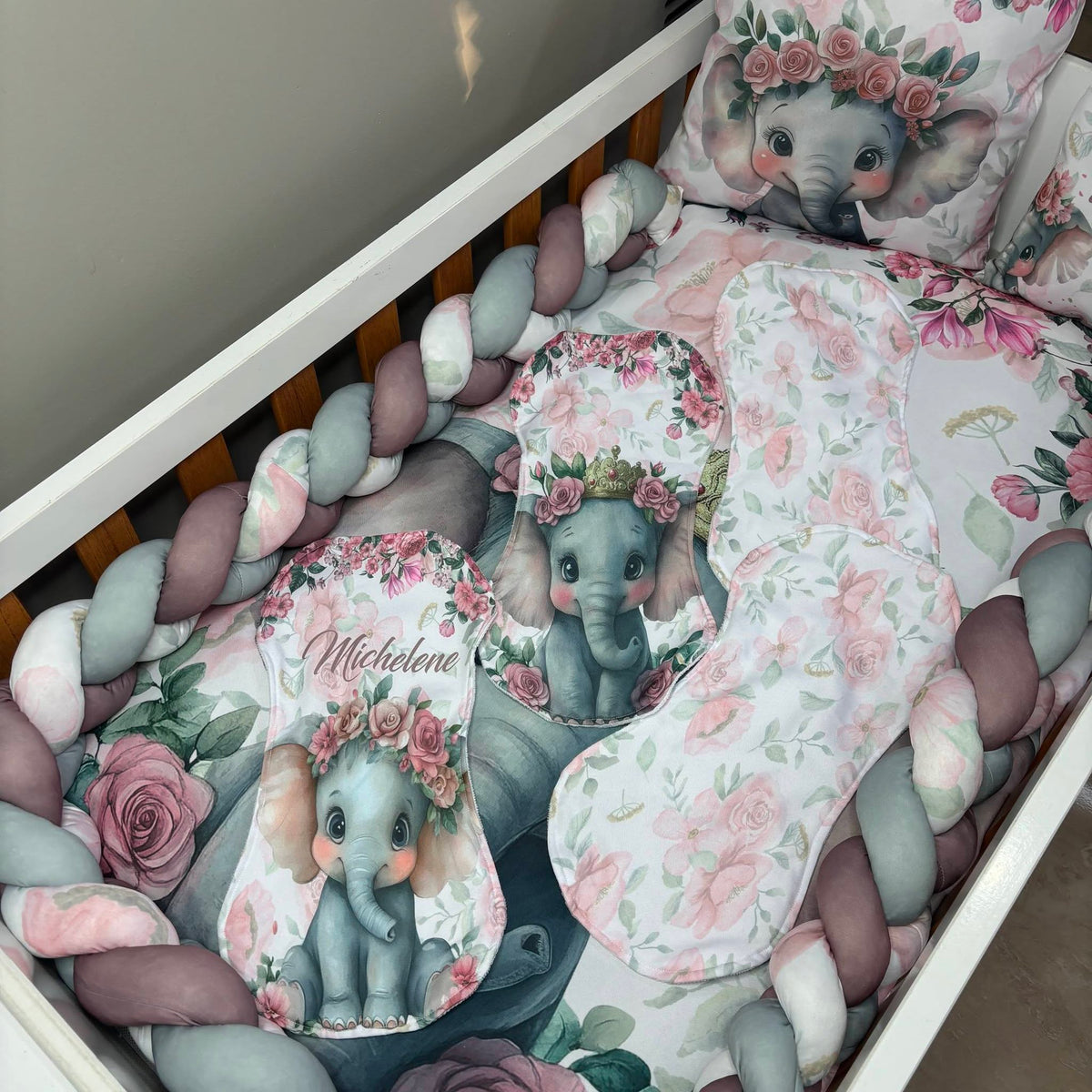 Boho Rosy Ellie  cot linen