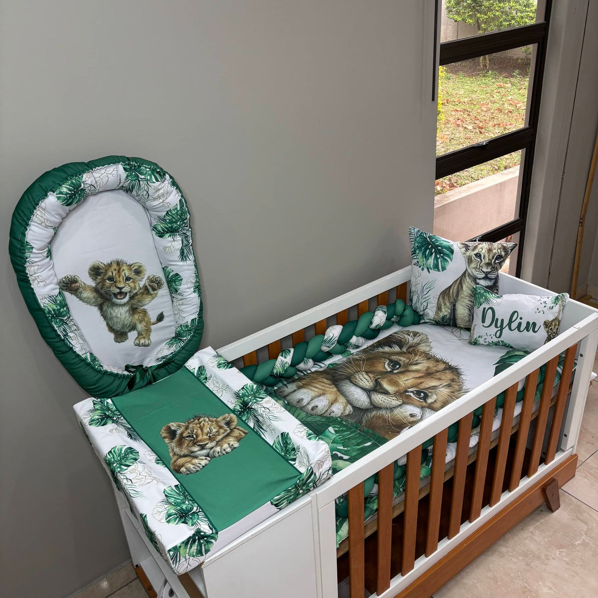 King of the Jungle cot linen