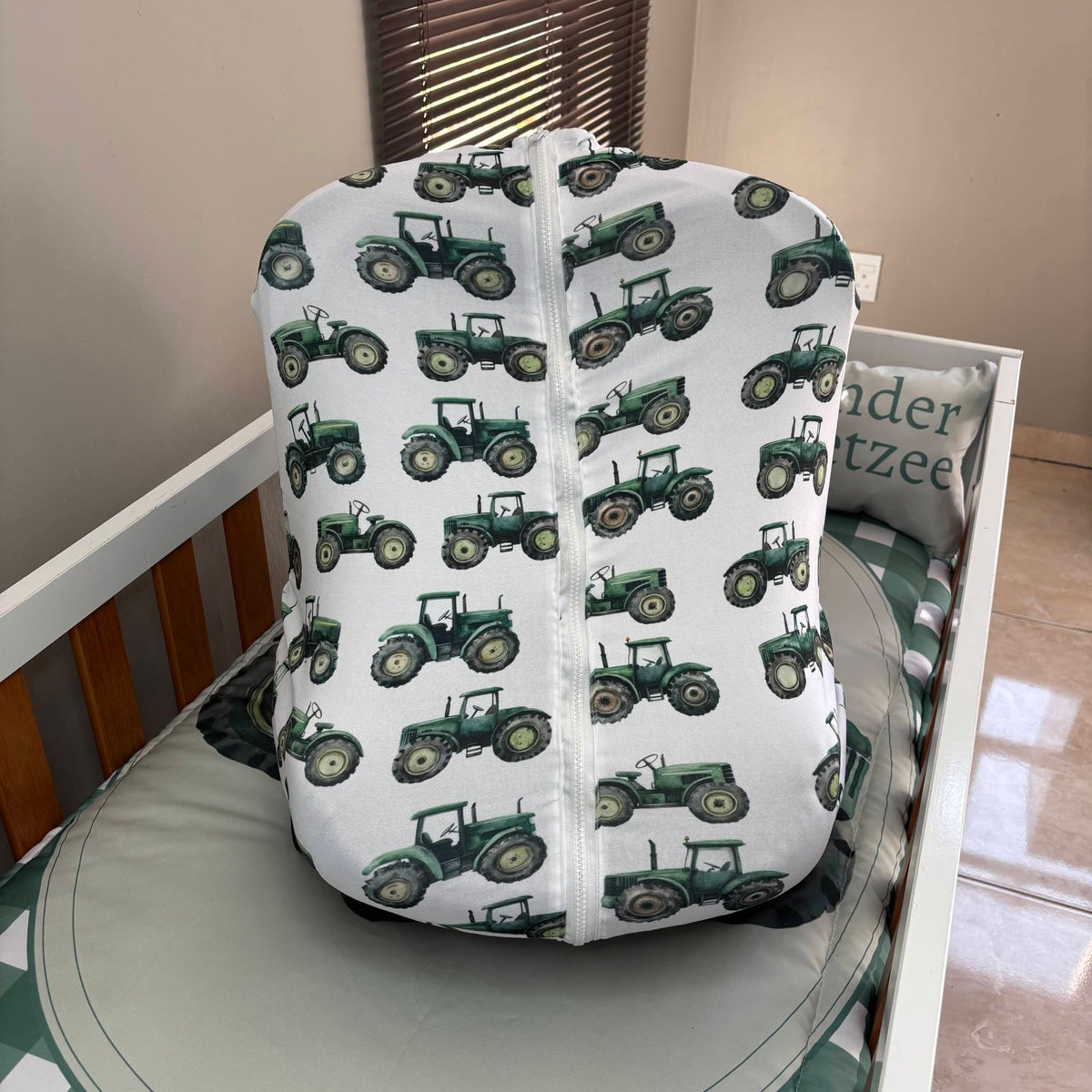 The Checkered Farmer  seat cover