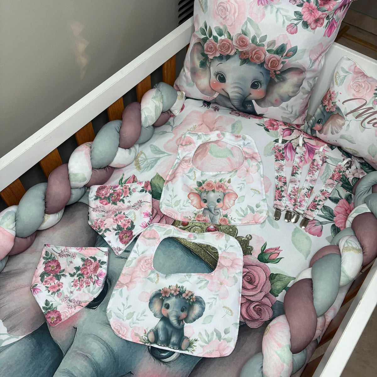 Boho Rosy Ellie  cot linen