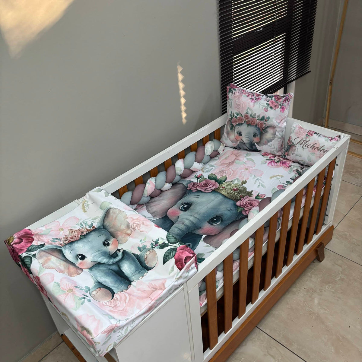 Boho Rosy Ellie  cot linen