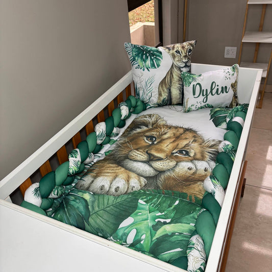 King of the Jungle cot linen