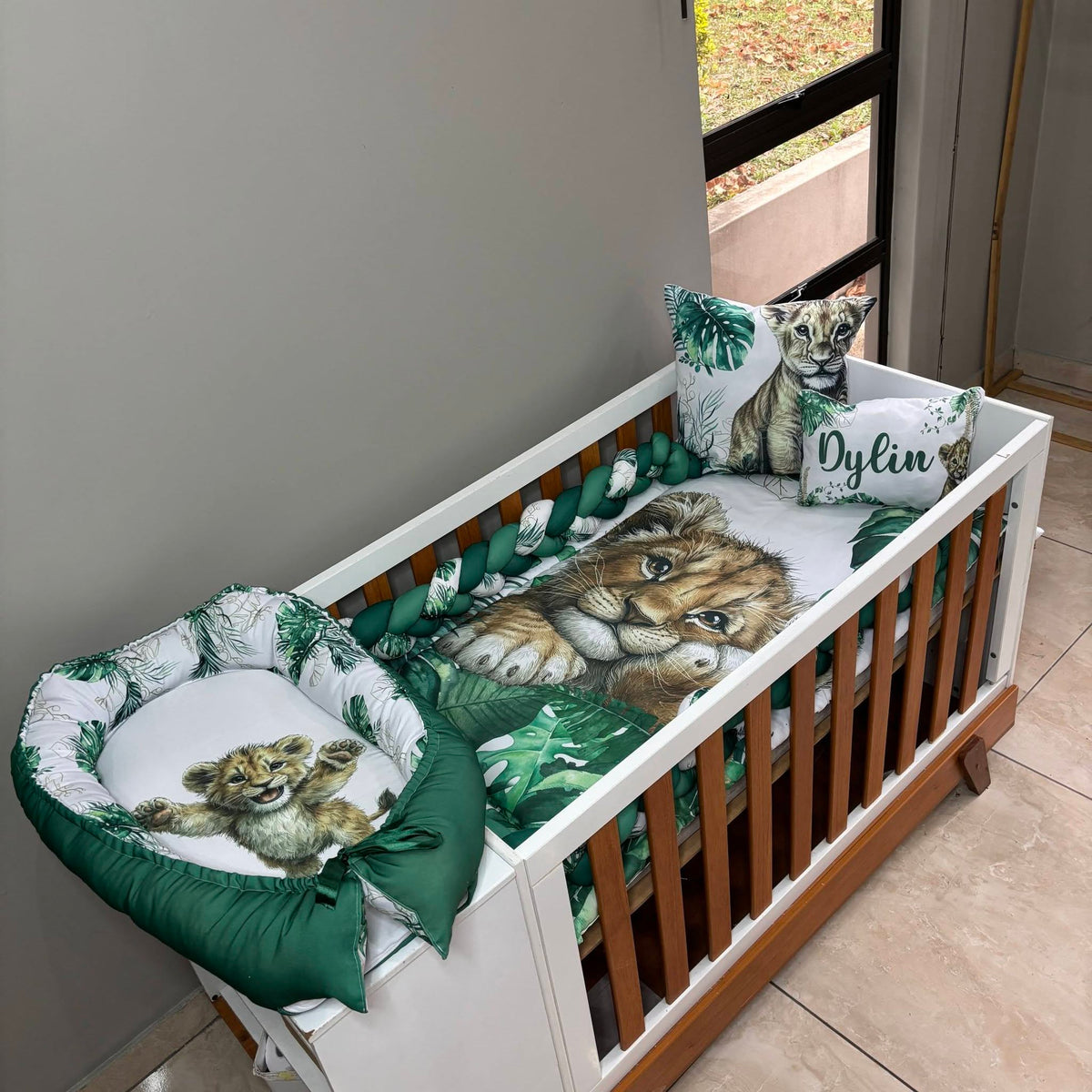 King of the Jungle cot linen