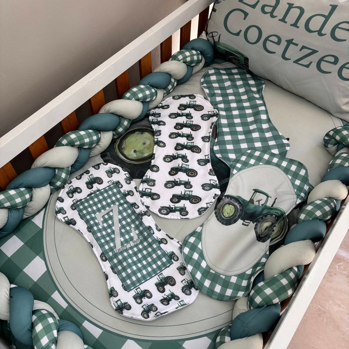The Checkered Farmer  cot linen