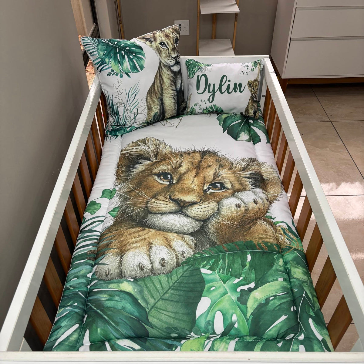 King of the Jungle cot linen