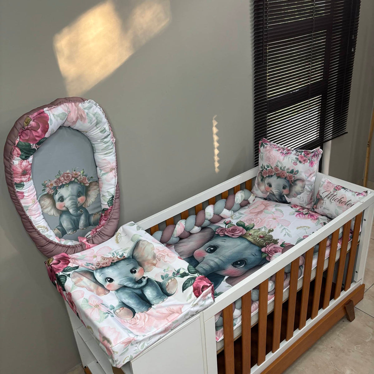 Boho Rosy Ellie  cot linen