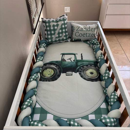 The Checkered Farmer  cot linen