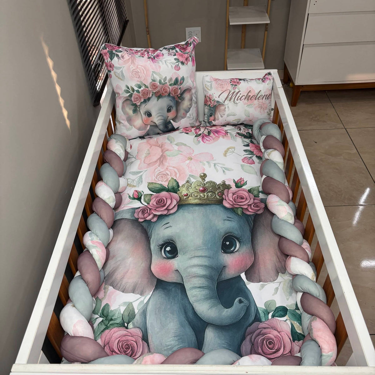 Boho Rosy Ellie  cot linen