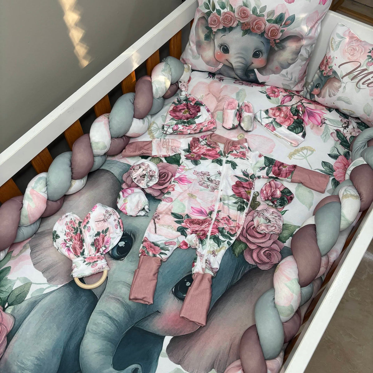 Boho Rosy Ellie  cot linen