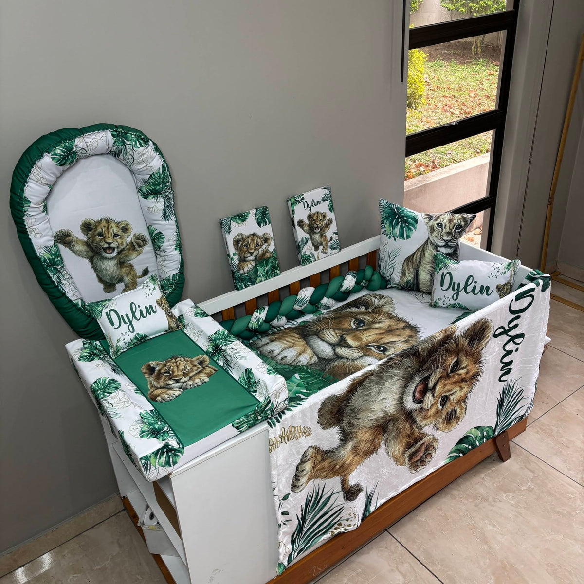 King of the Jungle cot linen