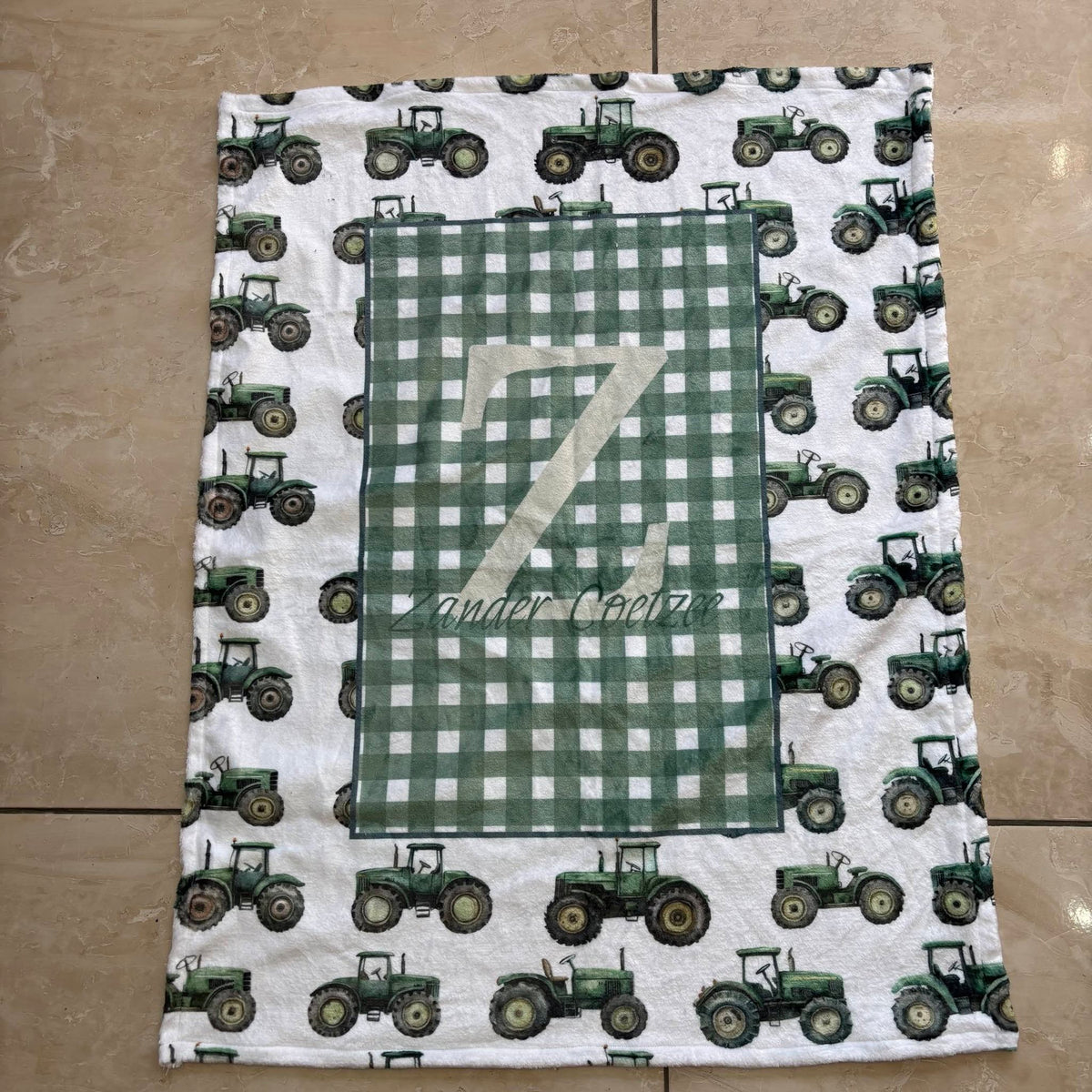 The Checkered Farmer  cot linen