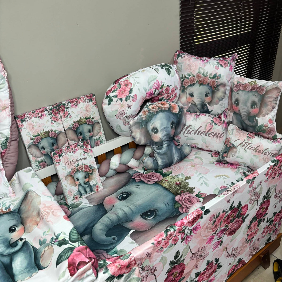 Boho Rosy Ellie  cot linen