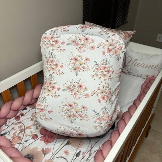 Mauve Boho Wildflower car seat cover
