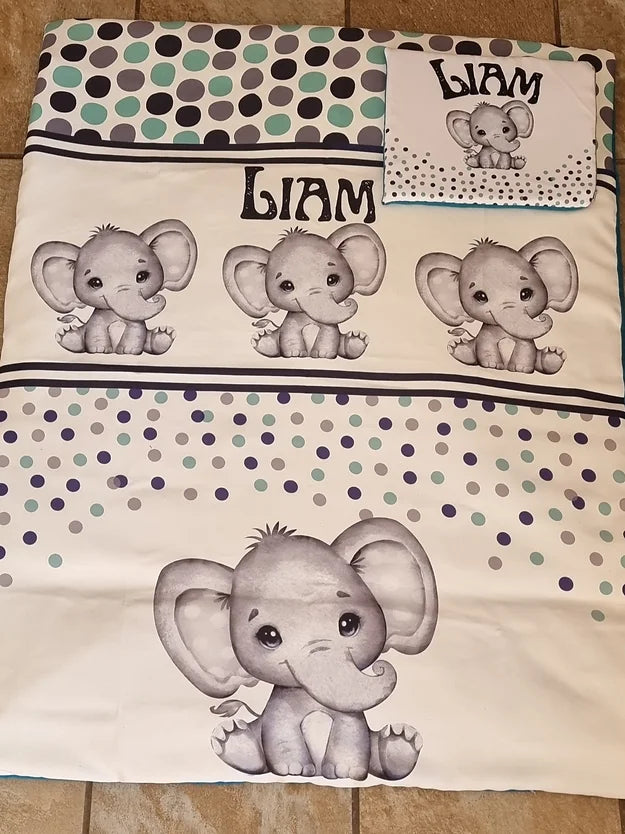 Navy, grey and turquoise Ellie - Sew Just More