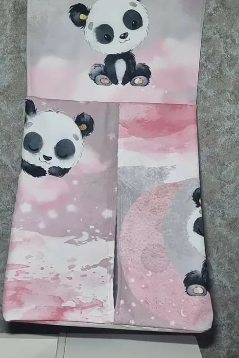 Dreamy Pink Panda Hanging diaper bag