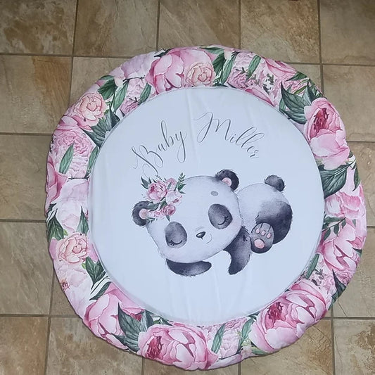 Baby Pink and Peony Panda Doughnuts