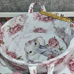 Peony Elephant Carry Cot - Sew Just More