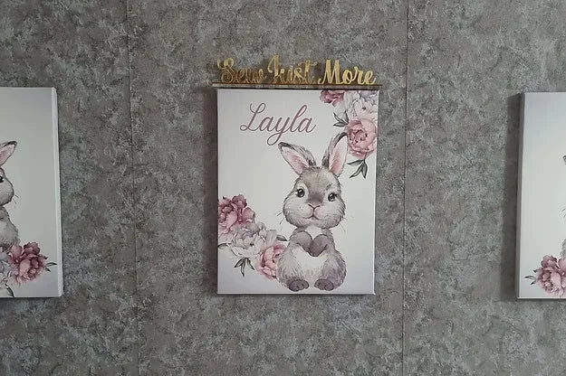 Silver Bunny Canvas - Sew Just More