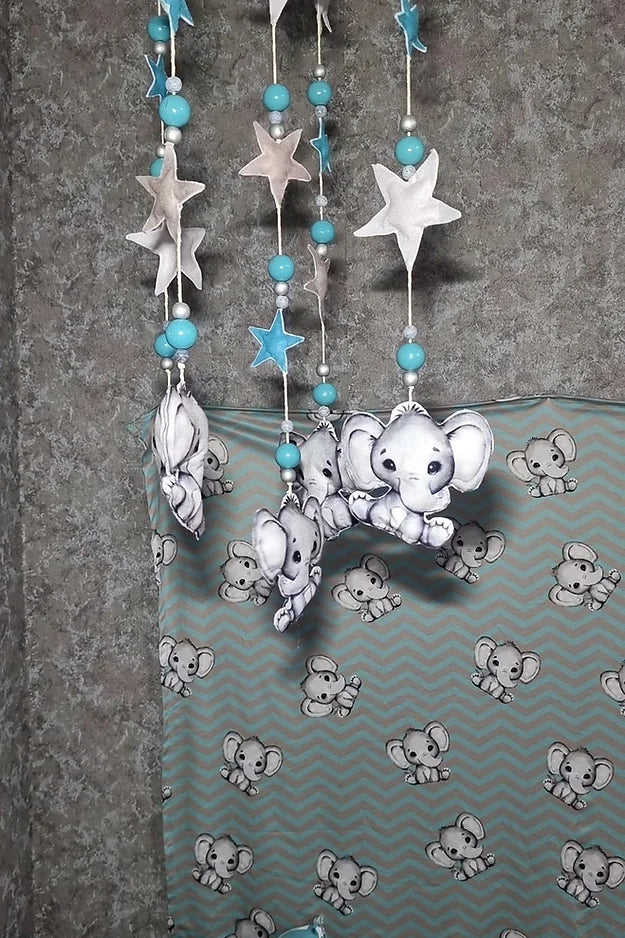 Grey and Dark Turquoise Ellie - Sew Just More